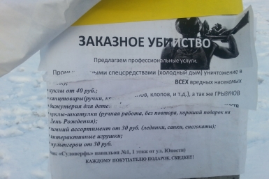 Интригующее объявление появилось в Первом микрорайоне Хабаровска Корр. ИА AmurMedia